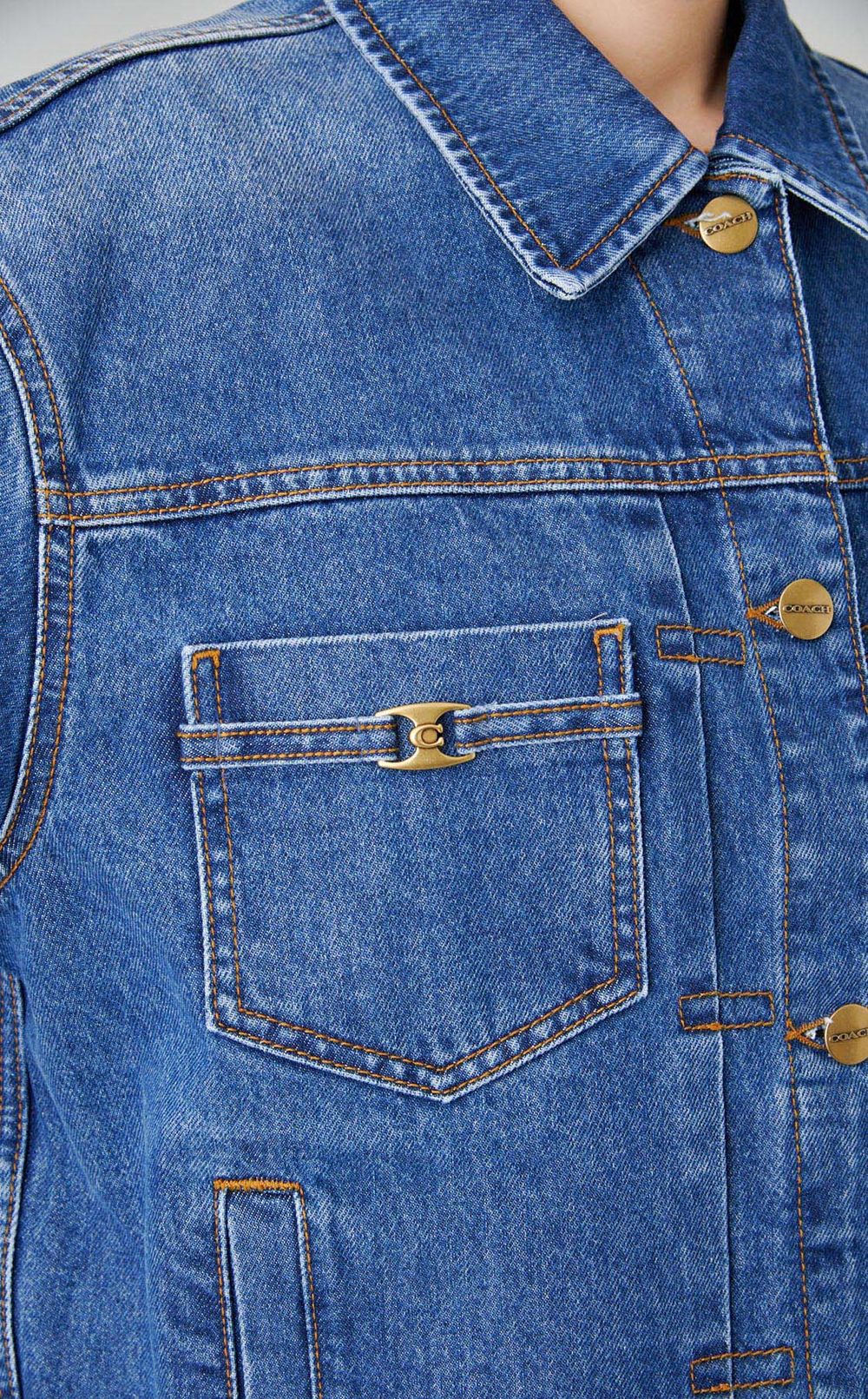 トラッカーウォッシュドデニムブルゾン