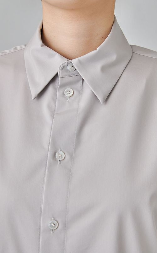 スーピマコットンバックドレープワンピース