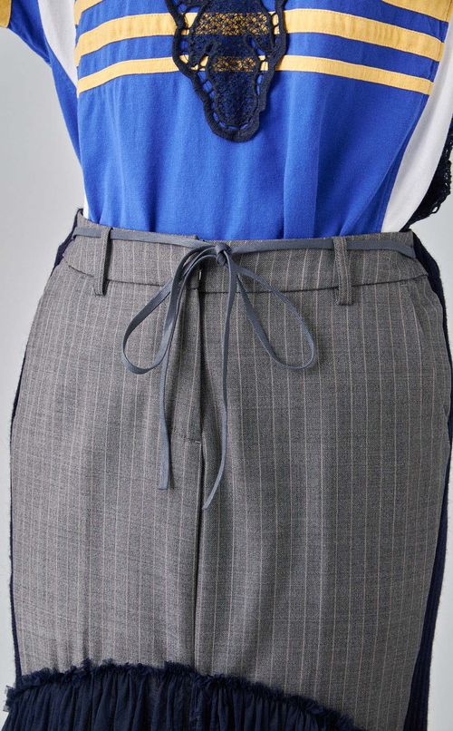 【roop】スーツジャケットニットドッキングスカート