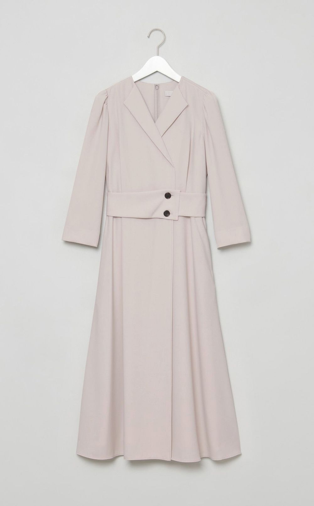 ベルトデザインフレアワンピース