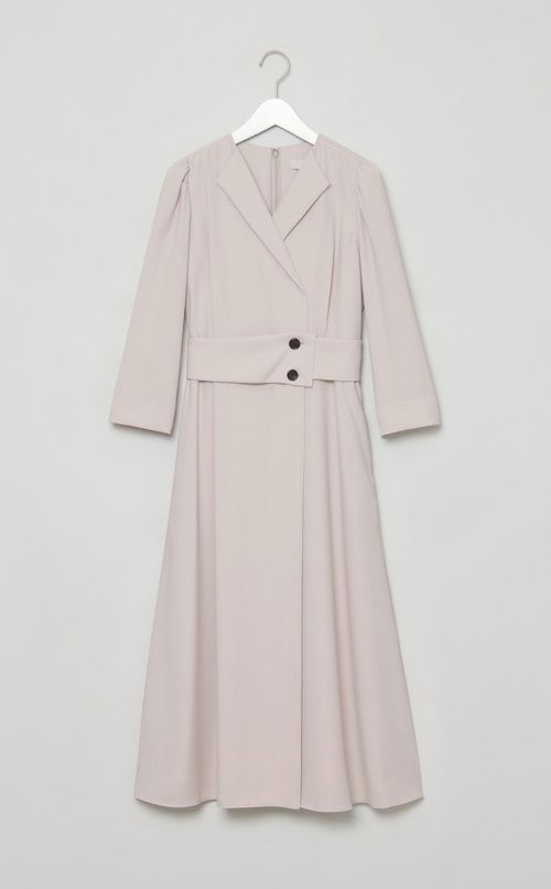 ベルトデザインフレアワンピース