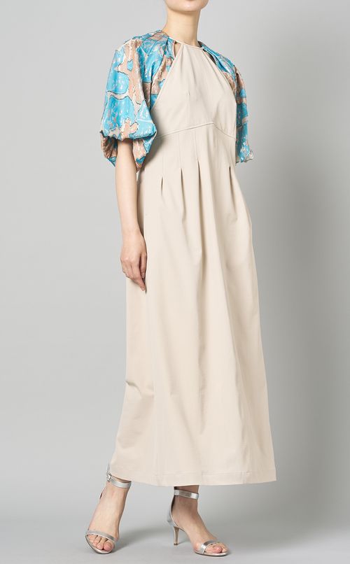 ジャガードスリーブワンピース