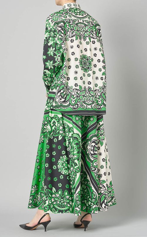 バンダナプリントコットンポプリンシャツ