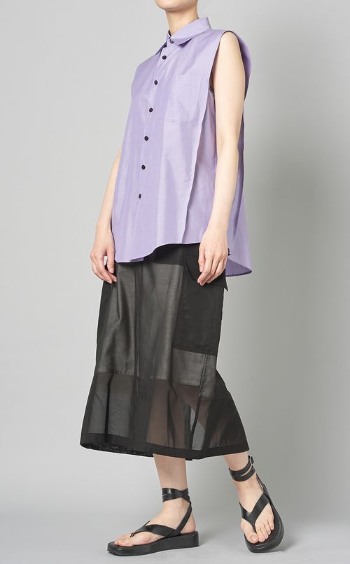 シアーレイヤードミリタリースカート