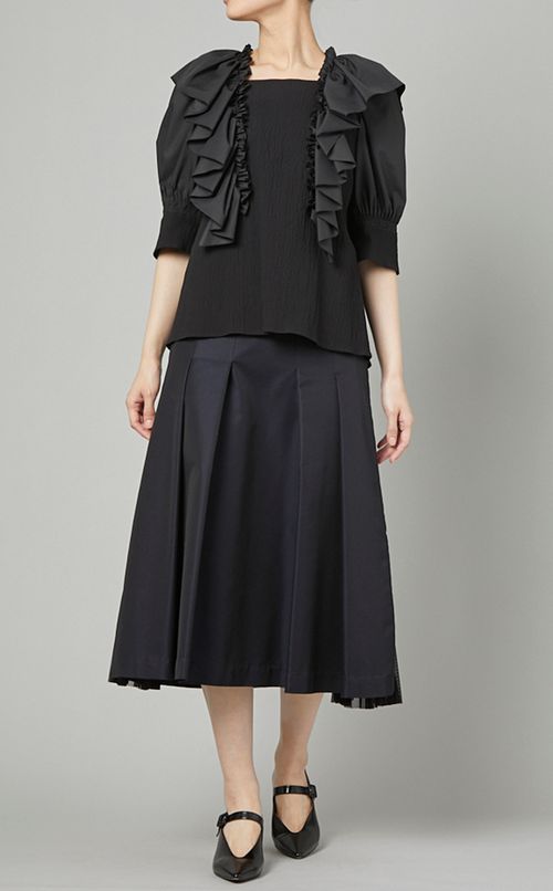 ラッフルフリルブラウス