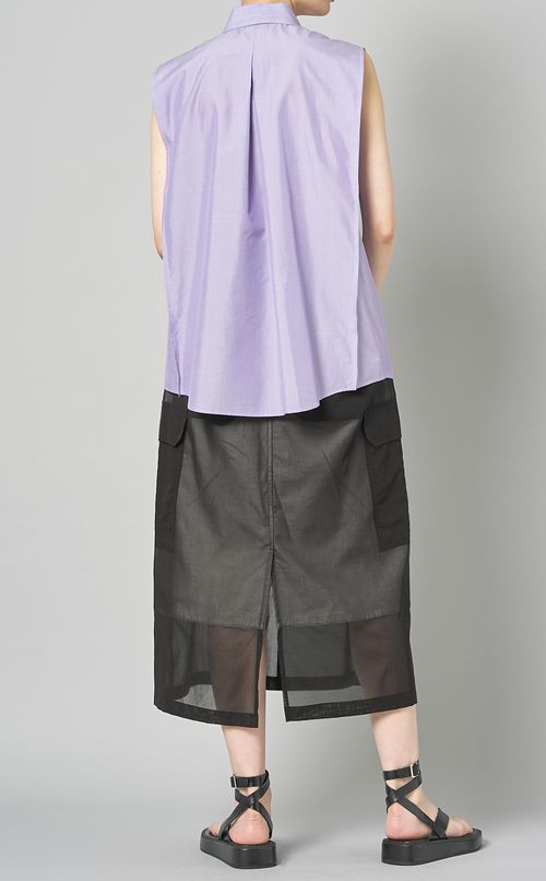 スリーブレスAラインブラウス