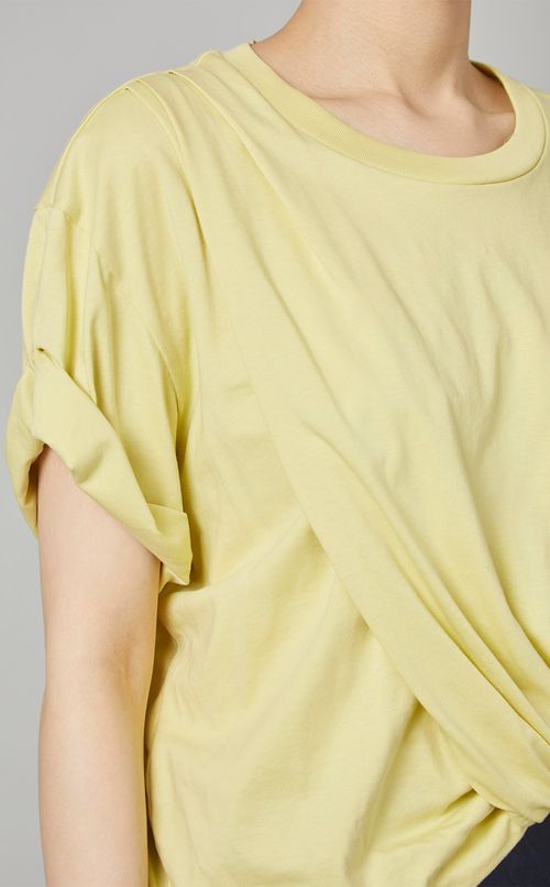 力ットソー切替レーススカートワンピース