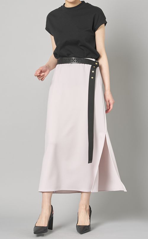 ベルト付ジャージースカート