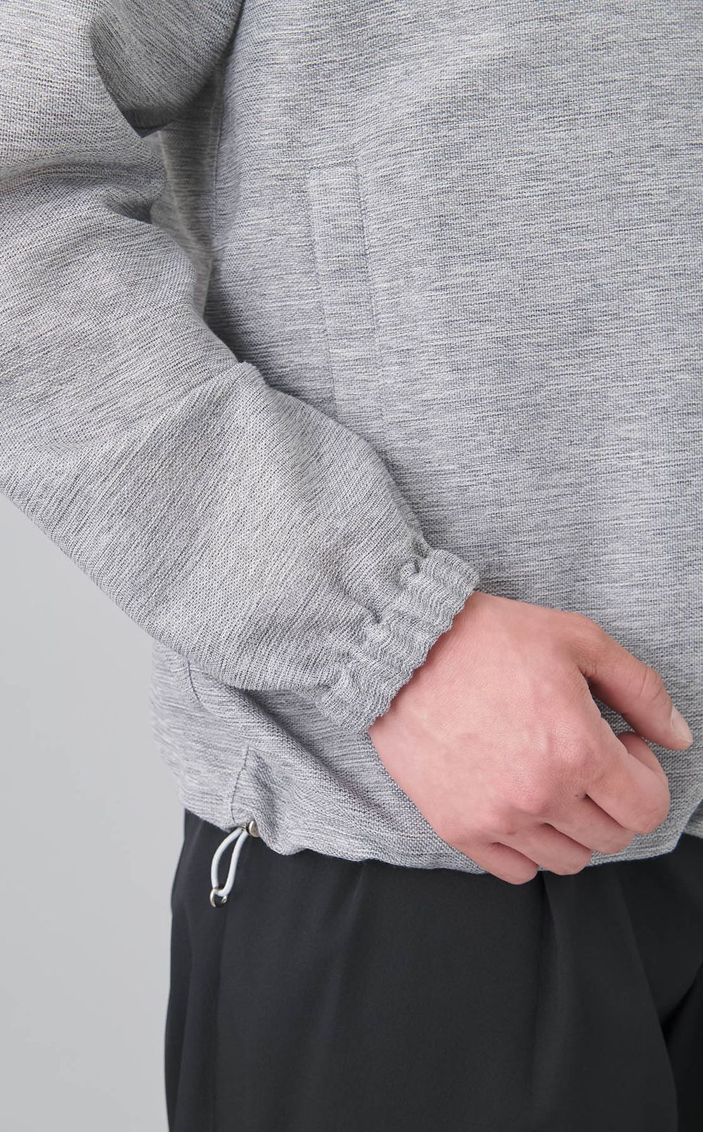 モクカラミストレッチフードブルゾン