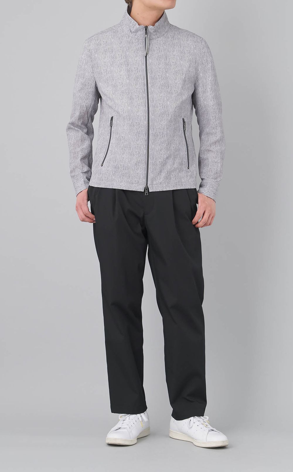 ジップアップスタンドブルゾン