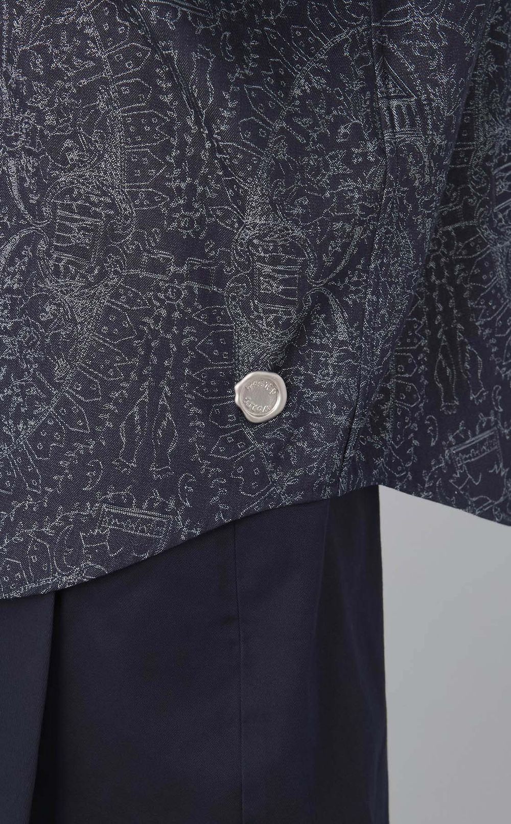 レースジャカードワークシャツ