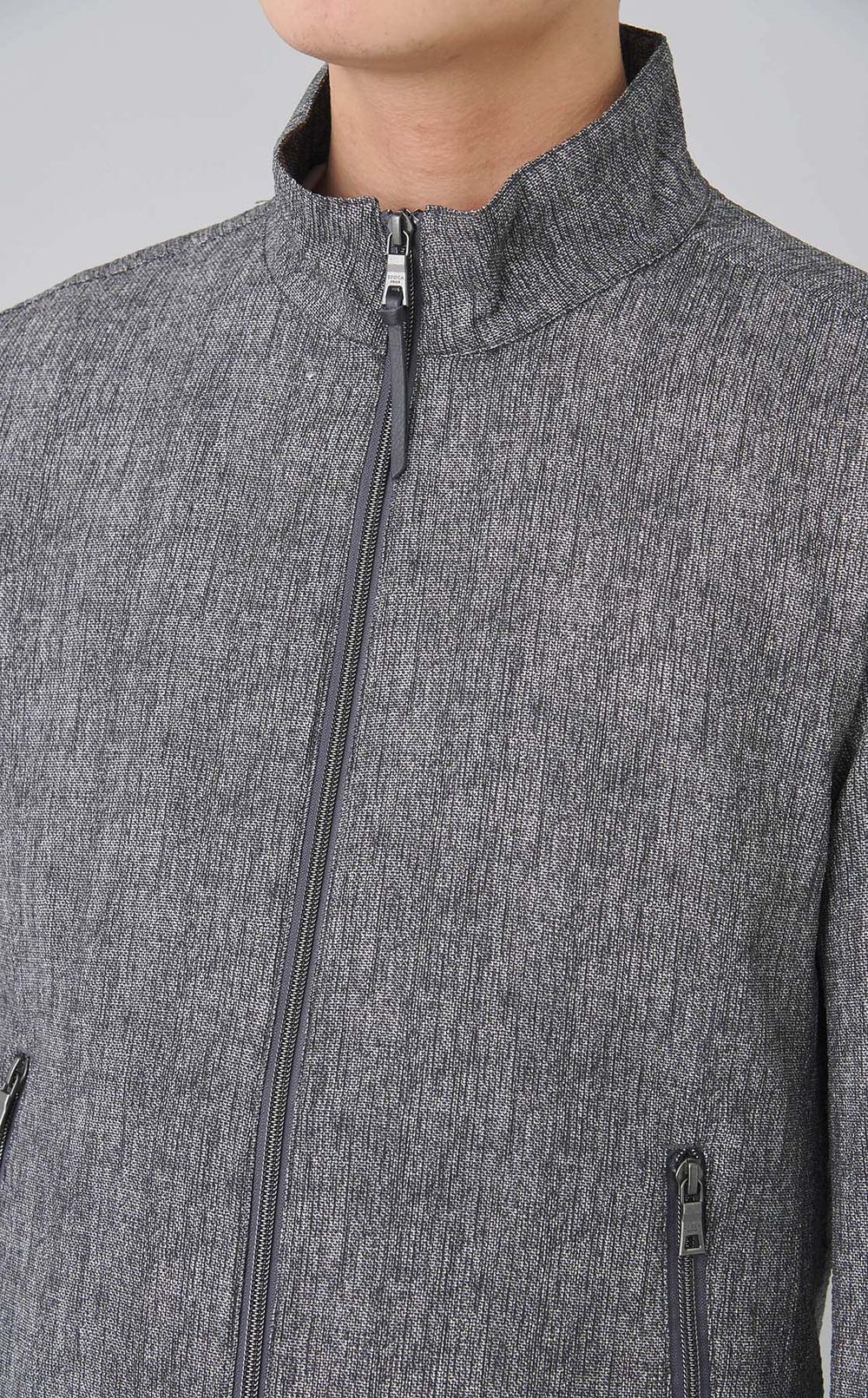 ジップアップスタンドブルゾン