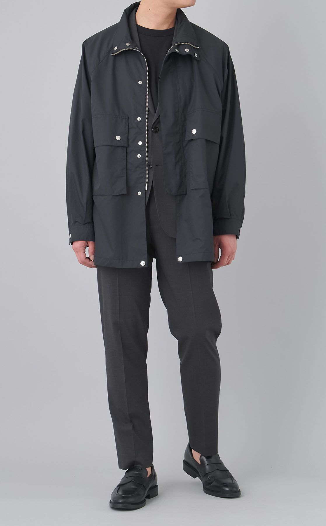 現行 Theory トラベルジャケット ストレッチ 黒系 L 現行 Theory トラベルジャケット ストレッチ 黒系 L 現行 Theory