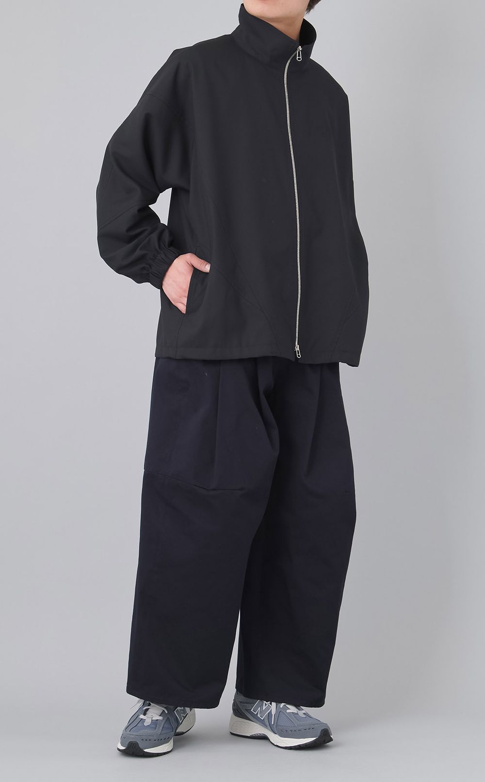 コットンツイルバギーパンツ