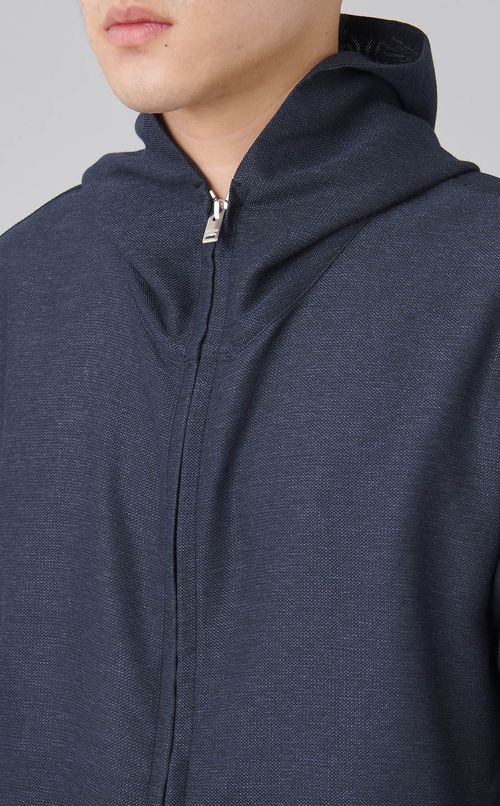 モクカラミストレッチフードブルゾン