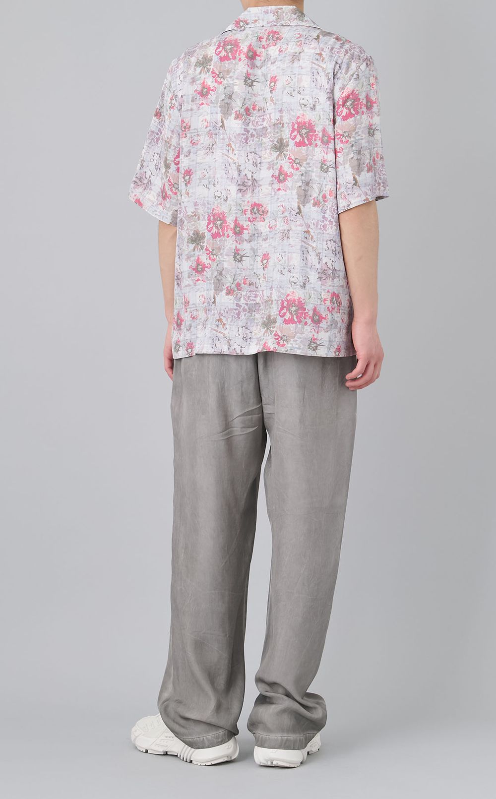 プリントツイルショートスリーブシャツ