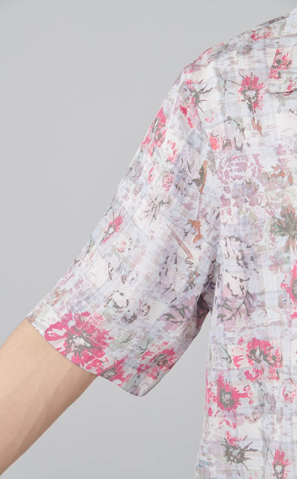 プリントツイルショートスリーブシャツ