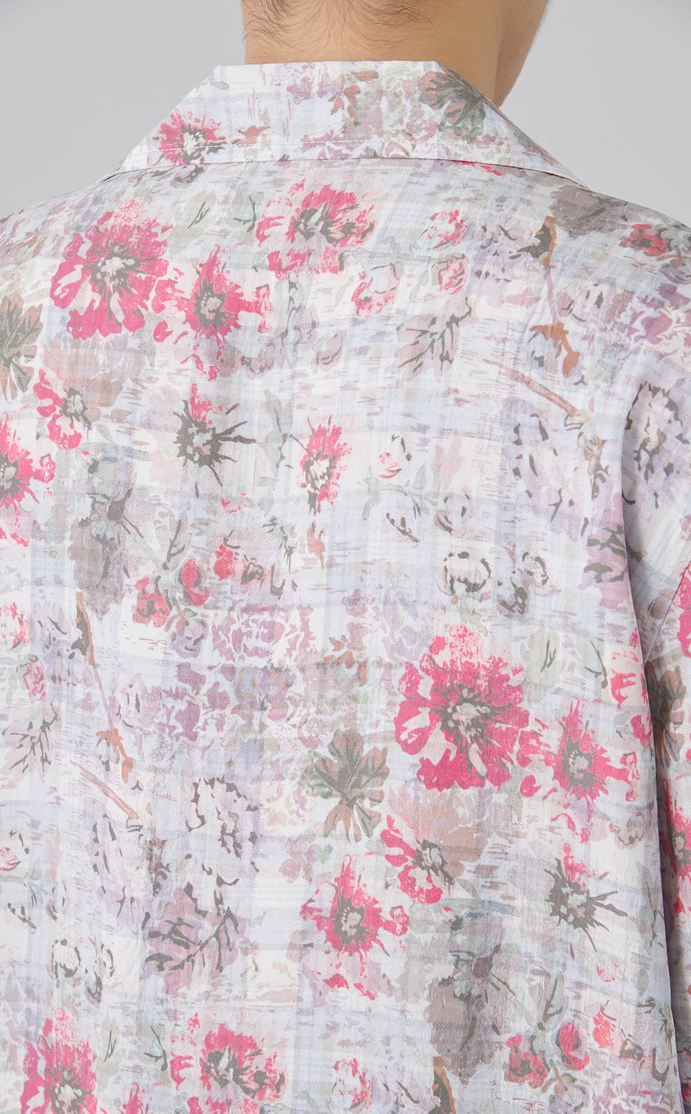 プリントツイルショートスリーブシャツ