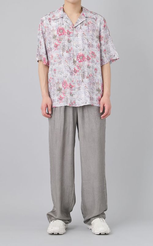 アセテートツイルイージーパンツ