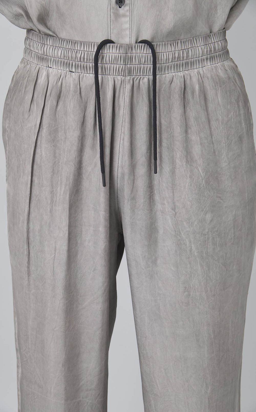 アセテートツイルイージーパンツ