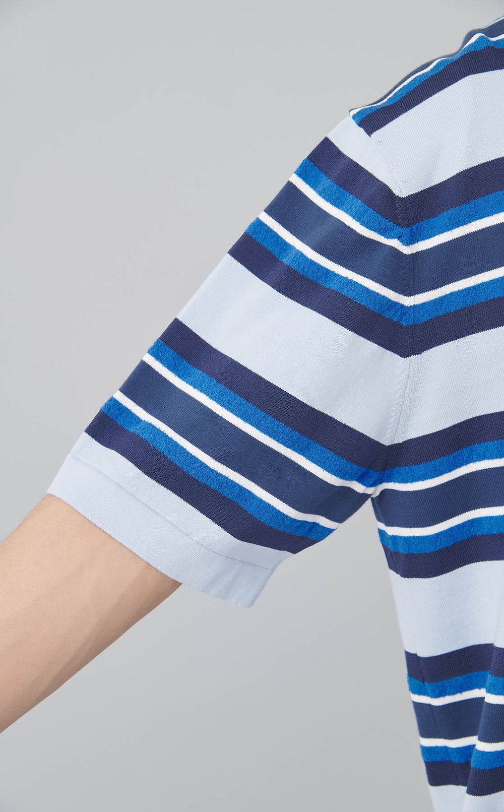 ショートスリーブボーダーポロシャツ