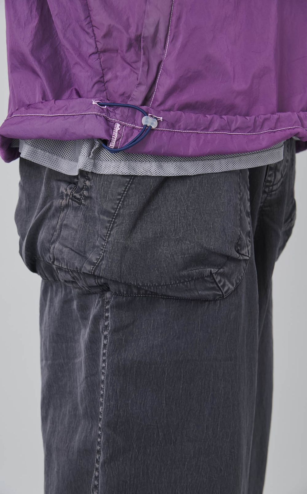 グラデーションフードブルゾン