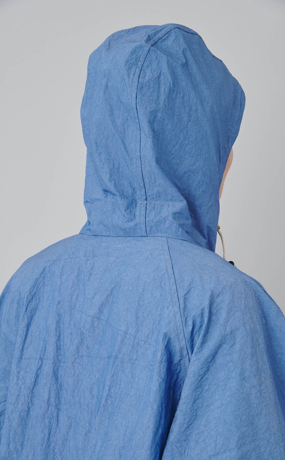 コットンナイロンアノラックフーディー