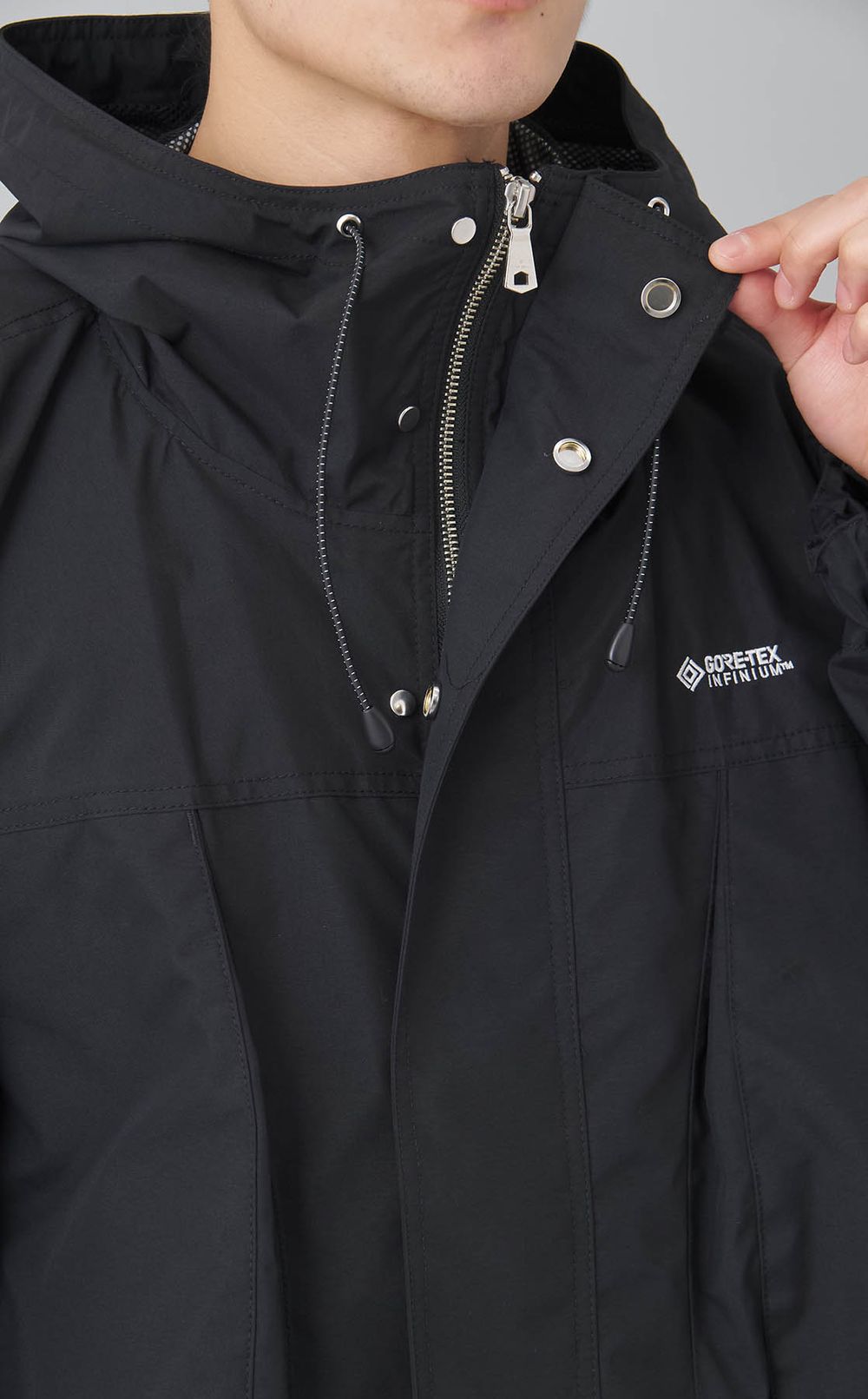 ラウンドポケットフードブルゾン