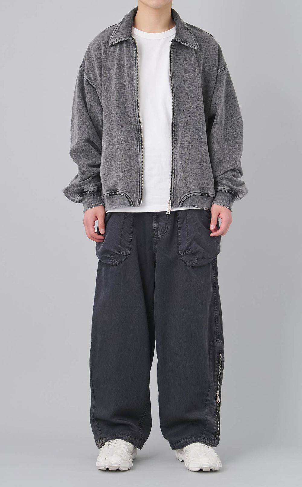 オーバーダイジップブルゾン