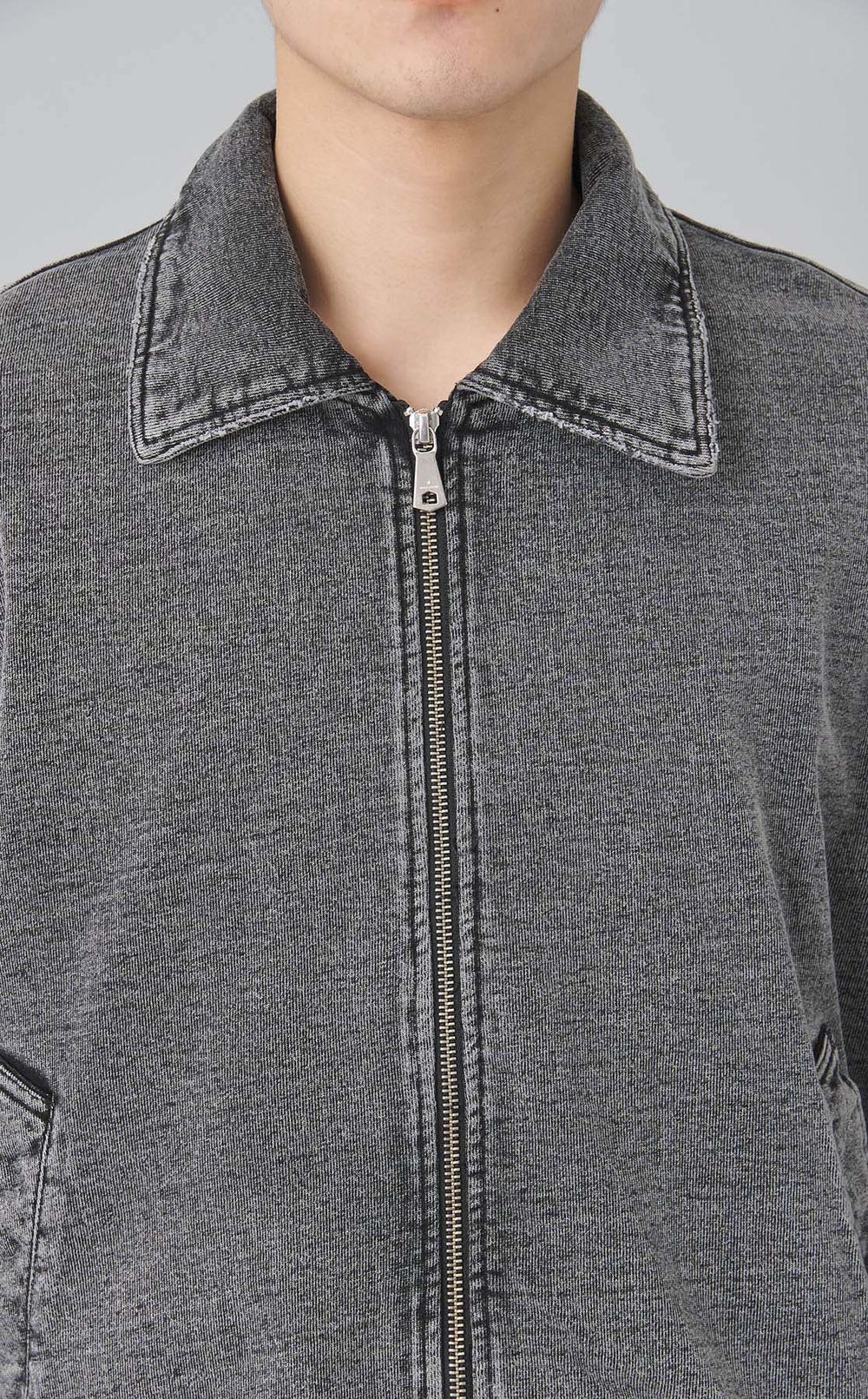 オーバーダイジップブルゾン