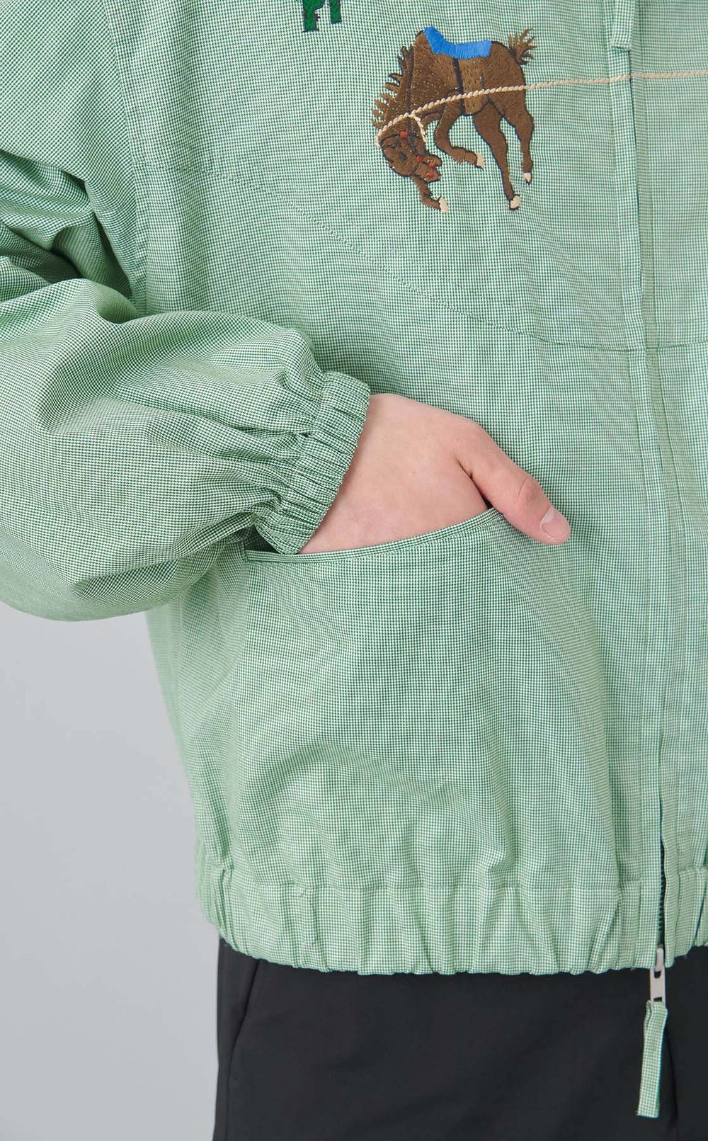 エンブロイダリーギンガムジャケット