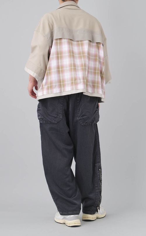 【reADdress】ハーフスリーブオーバーシャツ