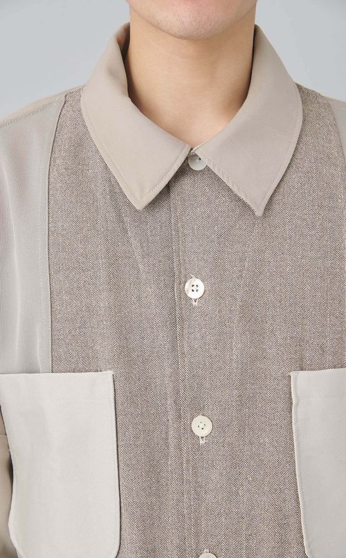 【reADdress】ハーフスリーブオーバーシャツ