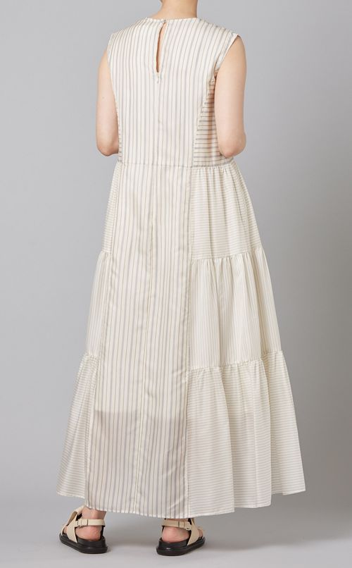 シャンブレーティアードワンピース