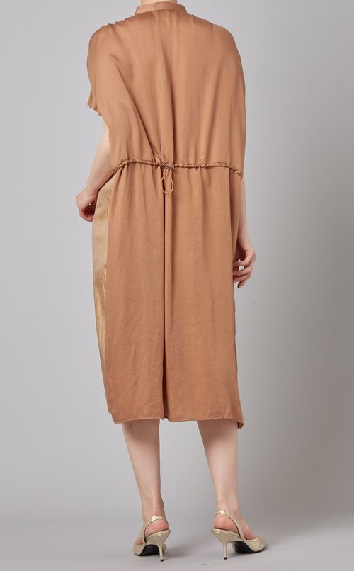 アシンメトリータックワンピース