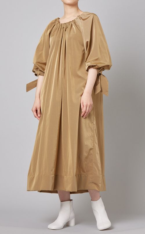 シャンブレーバルーンワンピース