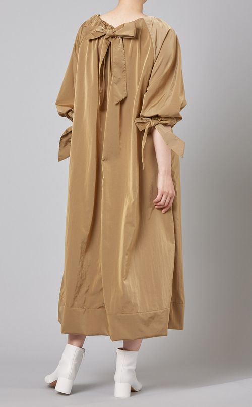 シャンブレーバルーンワンピース