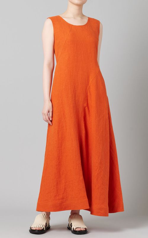 カービーリネンノースリーブワンピース