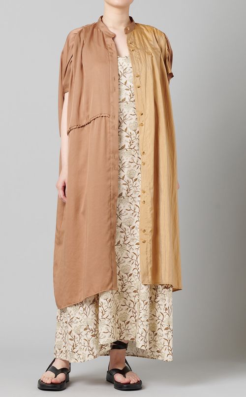 アシンメトリータックワンピース