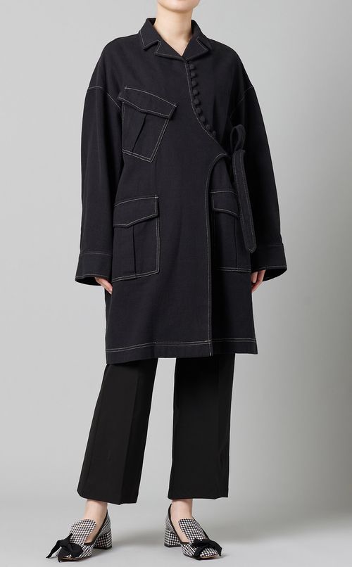 ポケットデザインコート