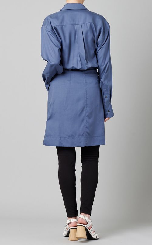 ラップロングシャツワンピース