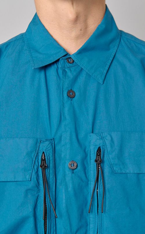 ポプリンオーバーシャツ