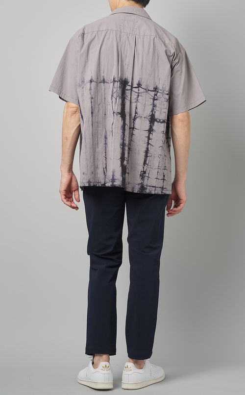 ハンドダイオープンカラーシャツ