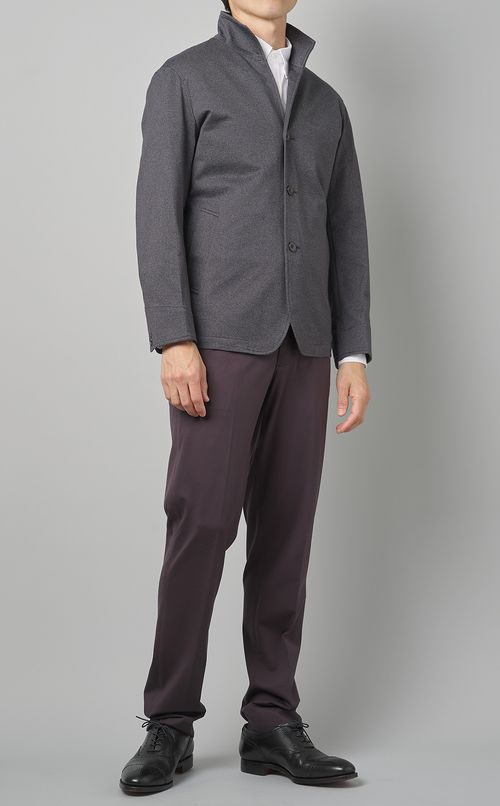 コットンスタンドカラージャケット