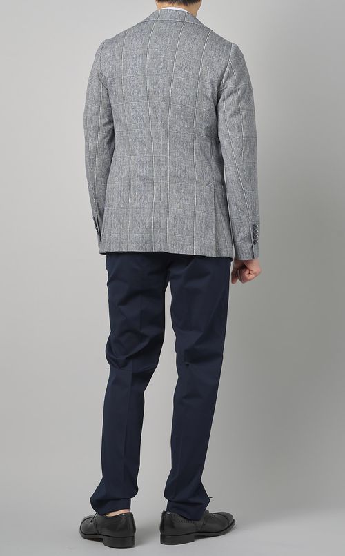 グレンチェックシングルジャケット