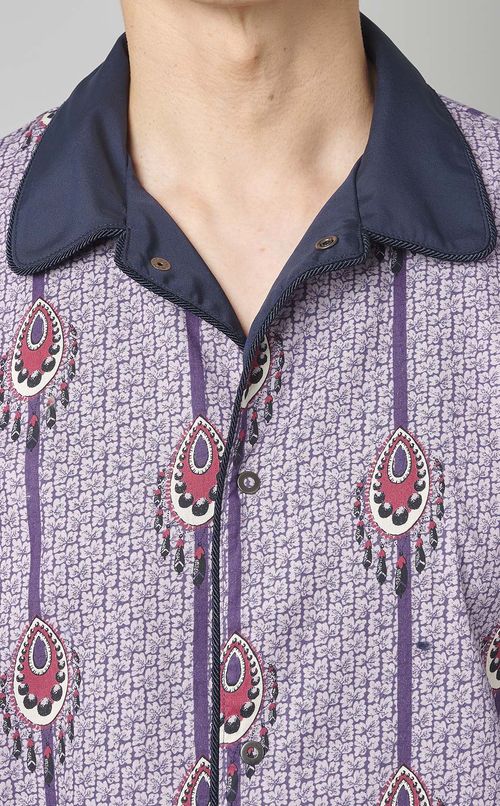 プリントパジャマジャケット