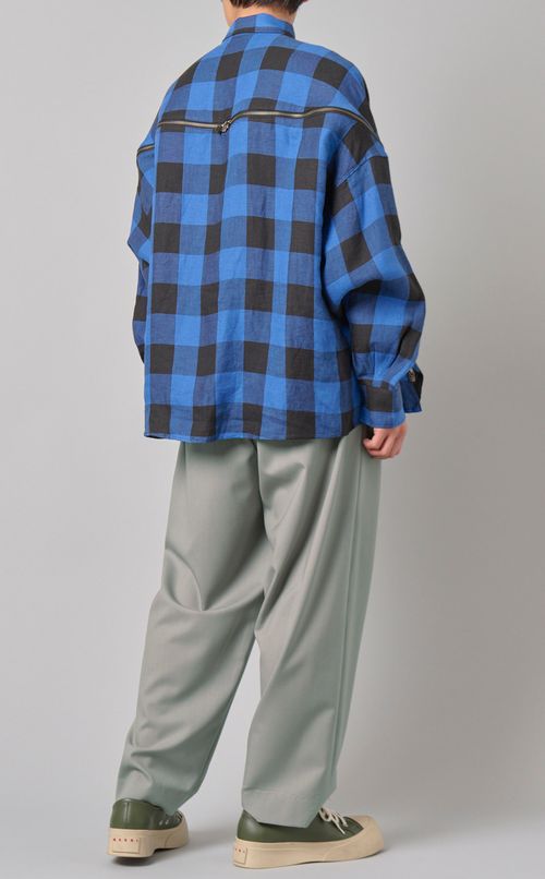 バッファローチェックジップシャツ