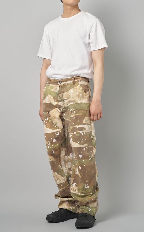 カモフラージュプリントワークパンツ
