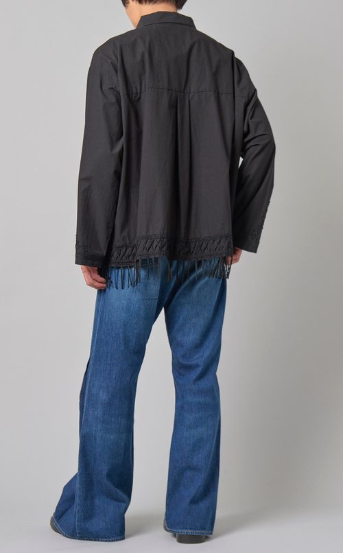 エンブロイダリーフリンジシャツ