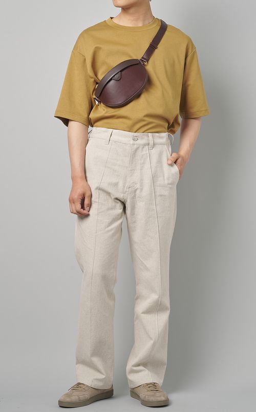 ボックスステッチウェストポーチ